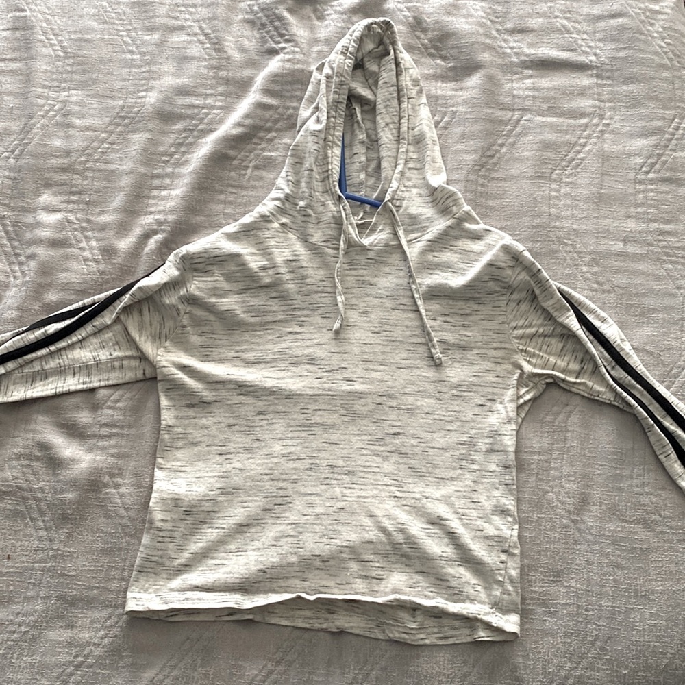 Black and white t-shirt sweater.